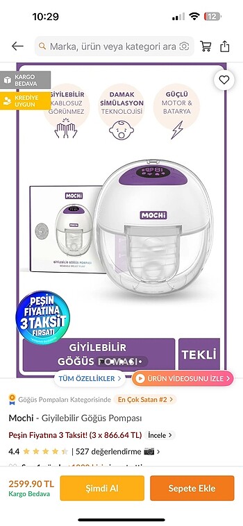 Mochi süt sağma makinesi
