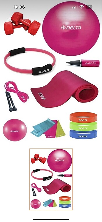  Delta pilates spor seti