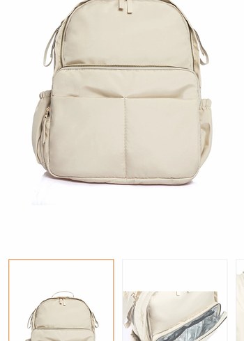 MYADA Krem Jumbo Bebek Bakım Sırt Çantası - Görsel 2