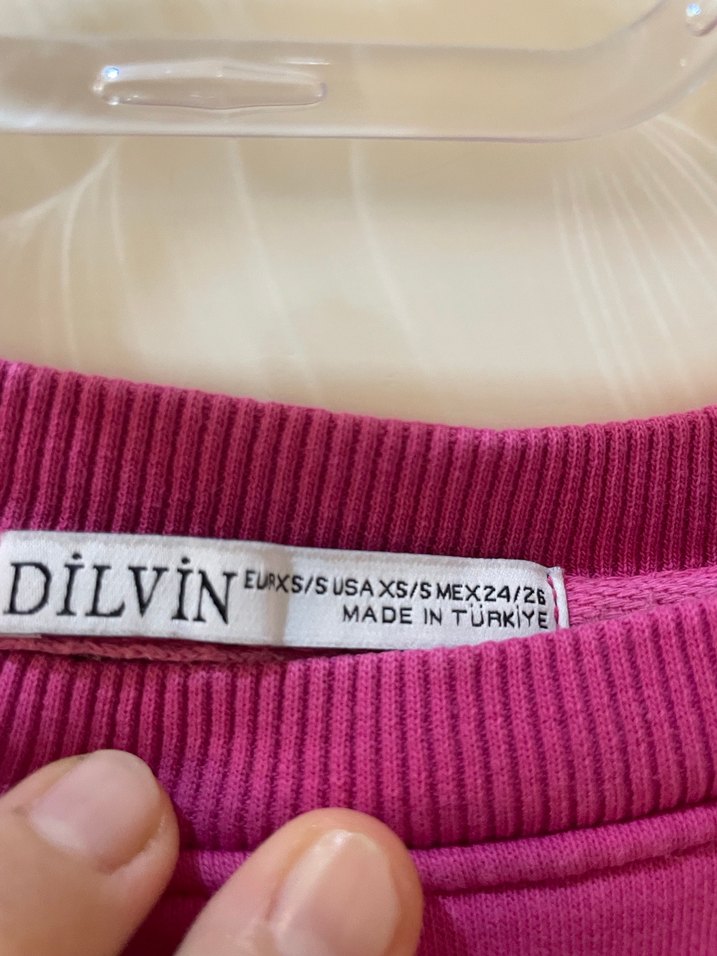 Kadın Pembe Oversize Sweatshirt - Görsel 2