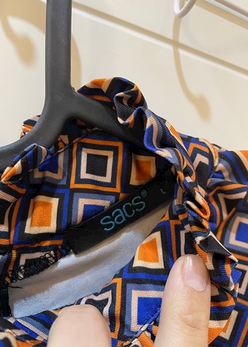 Kadın Çok Renkli Uzun Kollu Midi Tunik - Görsel 2