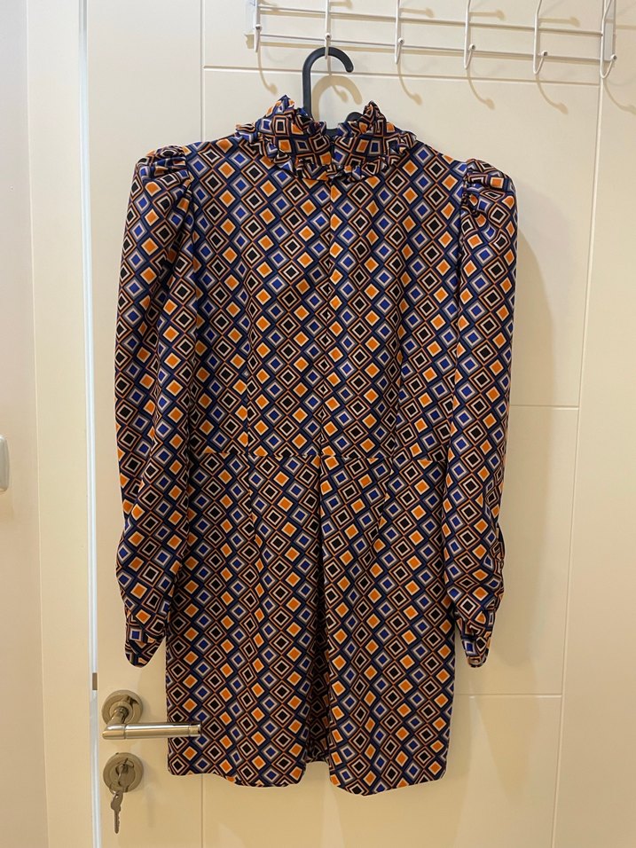 Kadın Çok Renkli Uzun Kollu Midi Tunik - Görsel 3