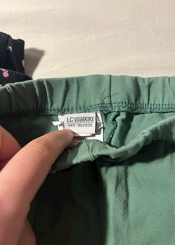 Kız Çocuk Elastik Bel Pamuklu Tayt - Görsel 2