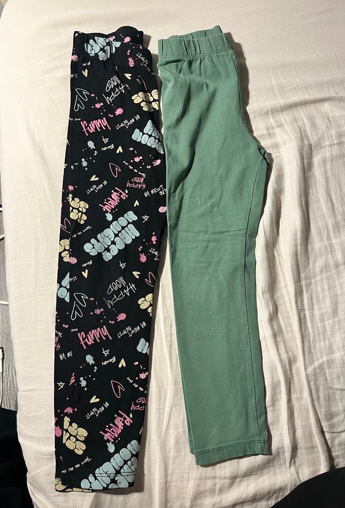 Kız Çocuk Elastik Bel Pamuklu Tayt - Görsel 3