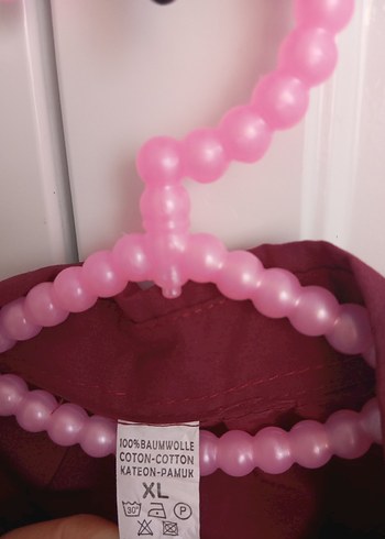 Bordo bağlamalı Kadın Gömlek - Görsel 8