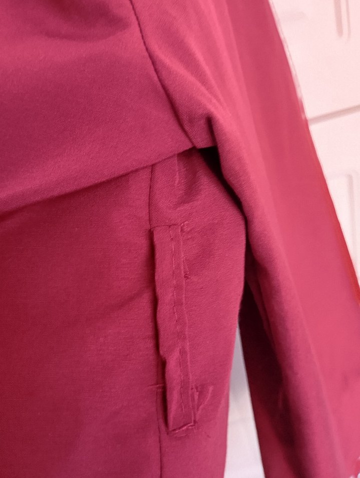 Bordo bağlamalı Kadın Gömlek - Görsel 3