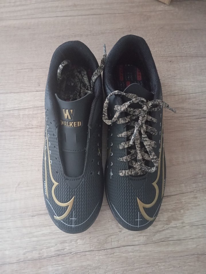 Siyah Yılan Desenli Erkek Futbol Ayakkabısı - Görsel 4