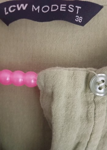 Düğmeli V Yaka müslim Kadın Gömlek - Görsel 6