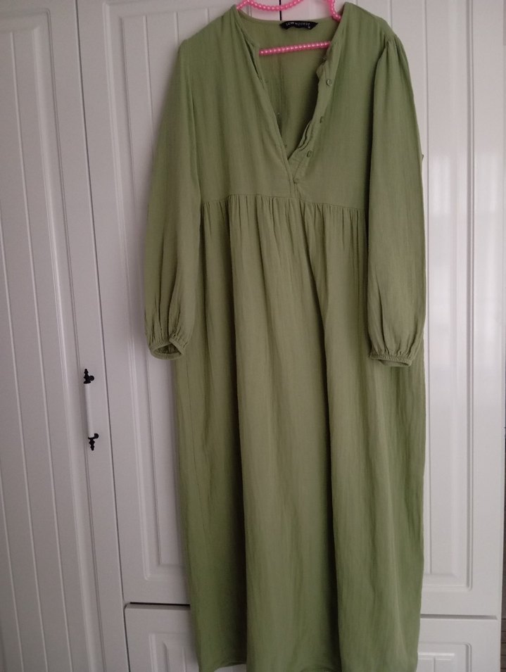 Düğmeli V Yaka müslim Kadın Gömlek - Görsel 3