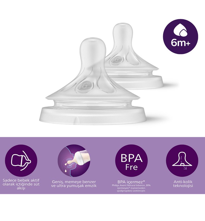 Yedek +6 ay Avent Biberon Başlık - Görsel 2