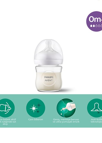 +0 ay 120 ml Cam Biberon - Görsel 3