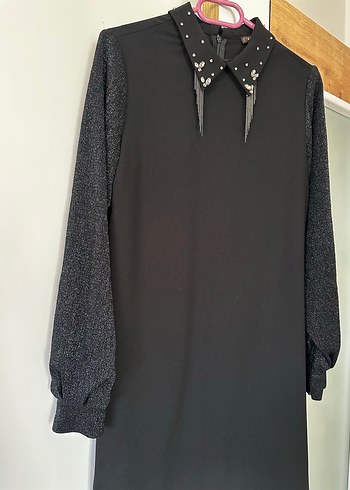 Zincir Detaylı Siyah Tunik - Görsel 2