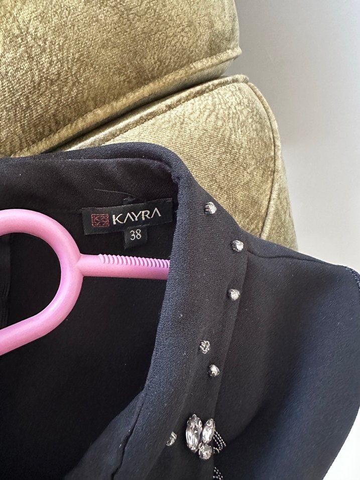 Zincir Detaylı Siyah Tunik - Görsel 4