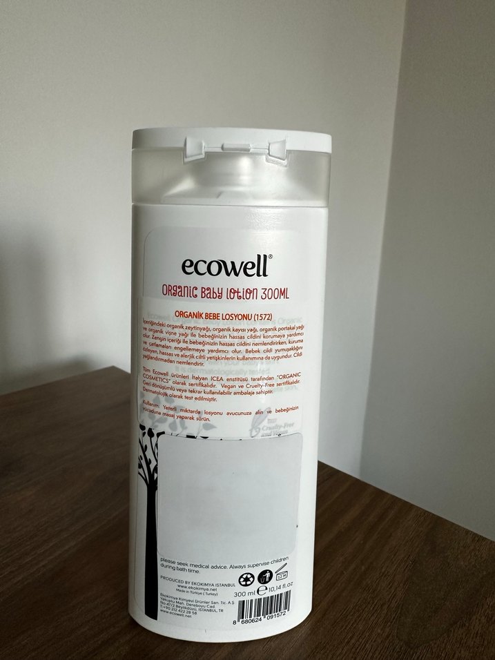 Ecowell Organik Bebek Losyonu (300 ml) - Görsel 2