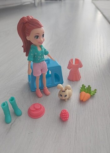 Beden Polly Pocket ve hayvan dostu oyun seti