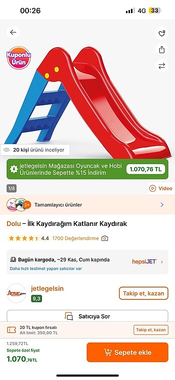 Beden İlk kaydırağım