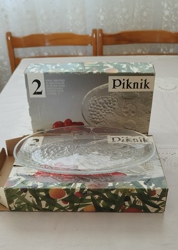 PAŞABAHÇE PİKNİK 2'Lİ CAM OVAL TABAK
