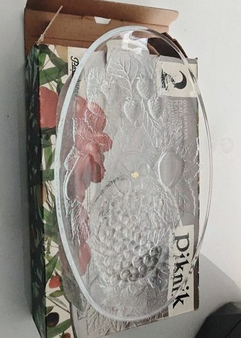 Beden beyaz Renk PAŞABAHÇE PİKNİK 2'Lİ CAM OVAL TABAK