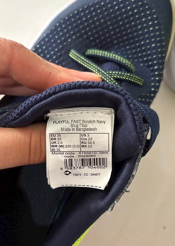 Erkek Çocuk Mavi Cırtlı Spor Ayakkabı - Görsel 4