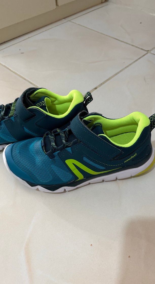 Çocuk Mavi Spor Ayakkabı Velcro Bantlı - Görsel 2