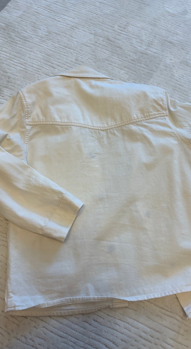 Düğmeli bej Gömlek - Görsel 2