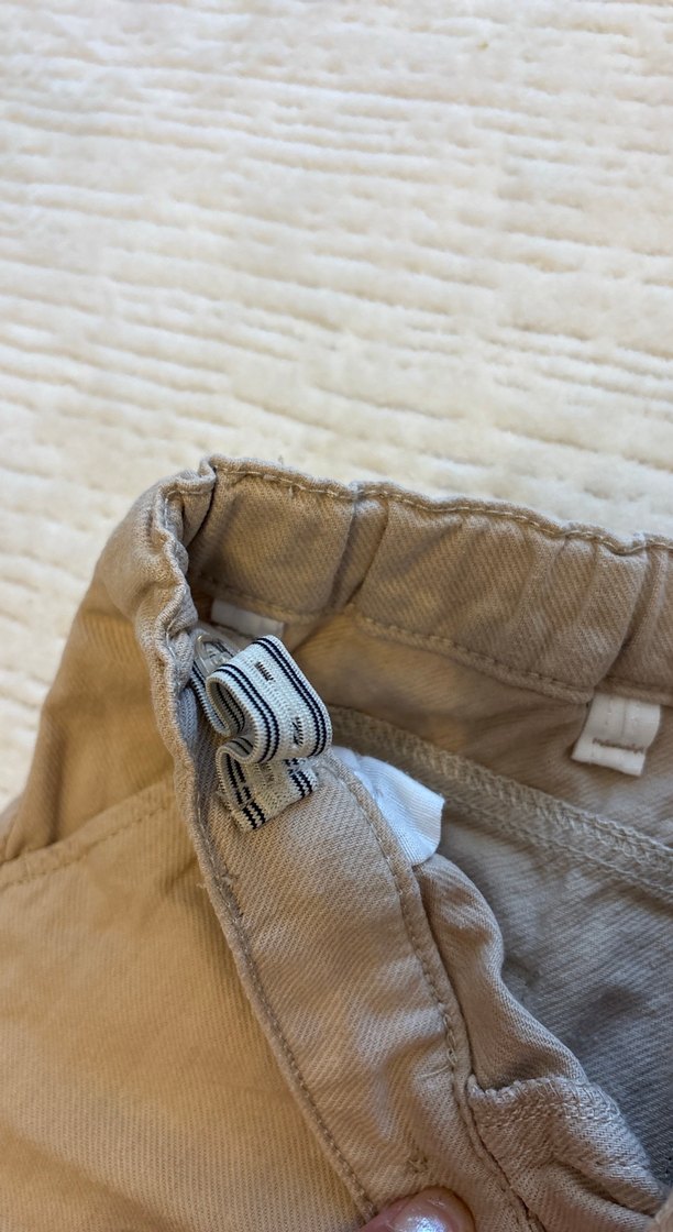Bej Erkek Çocuk Keten Pantolon - Görsel 4