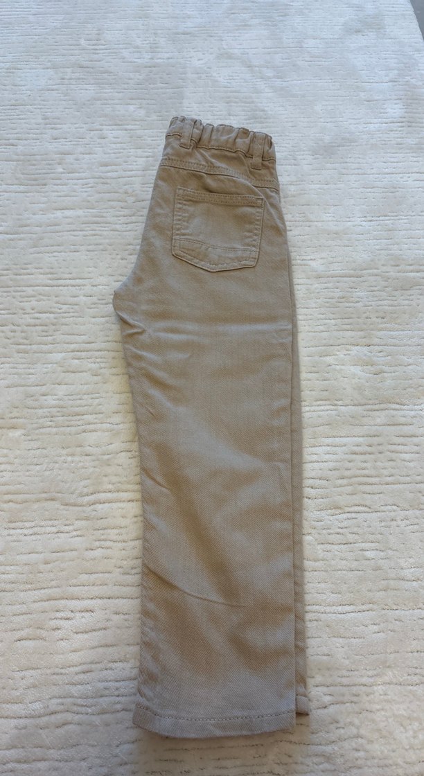 Bej Erkek Çocuk Keten Pantolon - Görsel 2