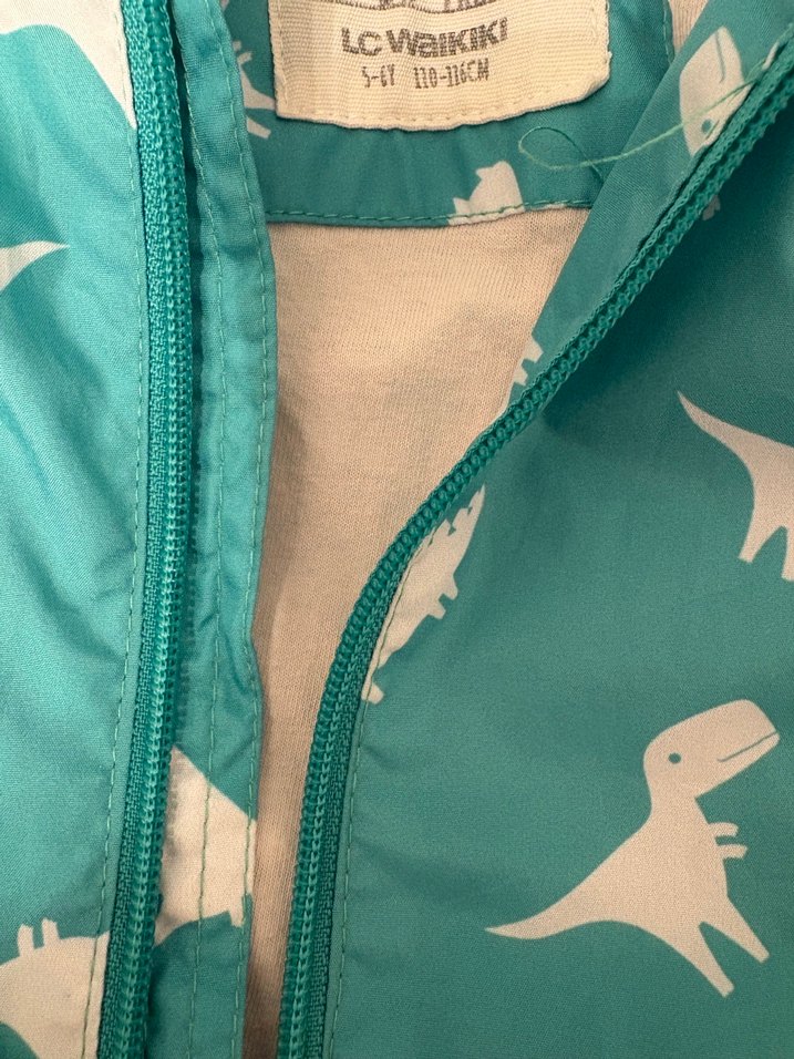 Baskılı Fermuarlı Erkek Çocuk Yağmurluk - Görsel 2