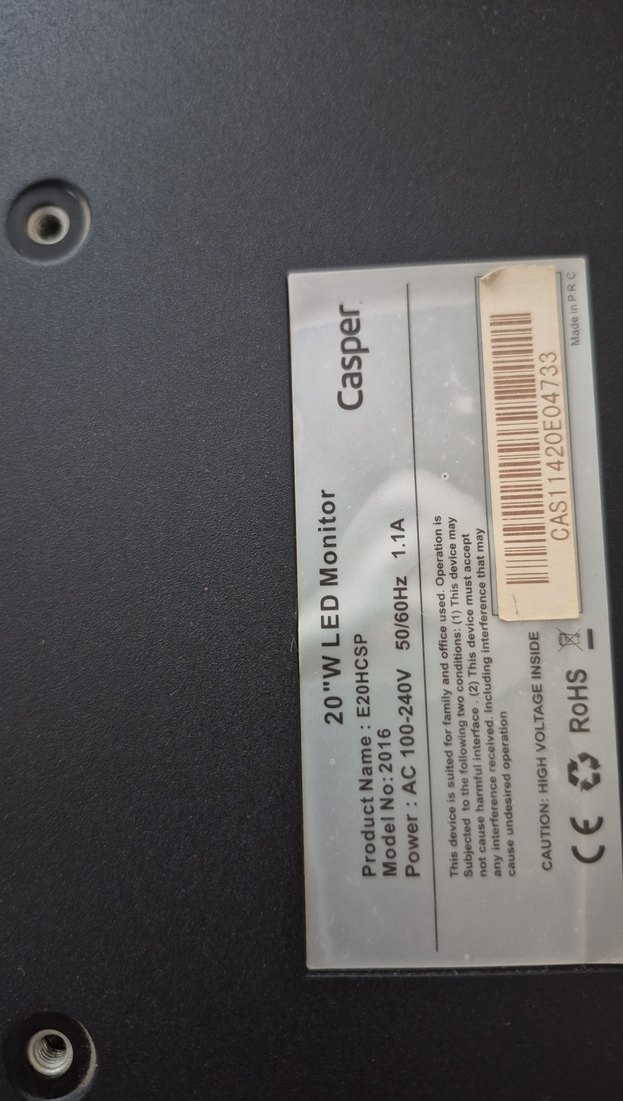 Casper Siyah Monitör - Görsel 3