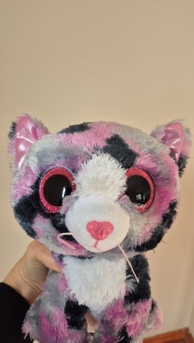 TY Beanie Boo's Lindi - Cat Pink Med - Görsel 2