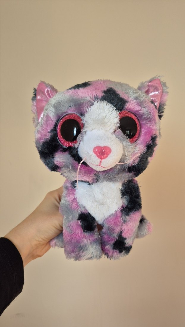 TY Beanie Boo's Lindi - Cat Pink Med - Görsel 3