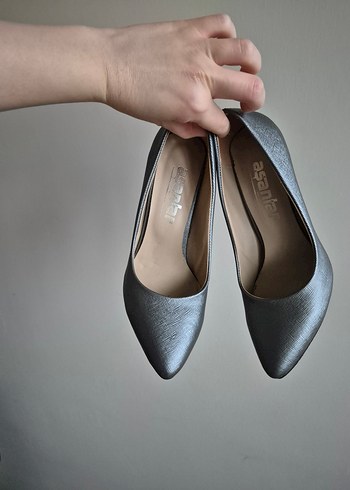 Klasik Topuklu Silver Ayakkabı - Görsel 2