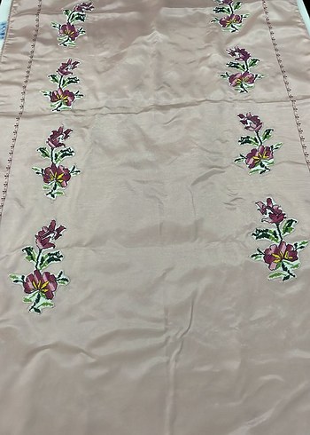 Çeyizlik Pembe Nakışlı Seccade - Görsel 2