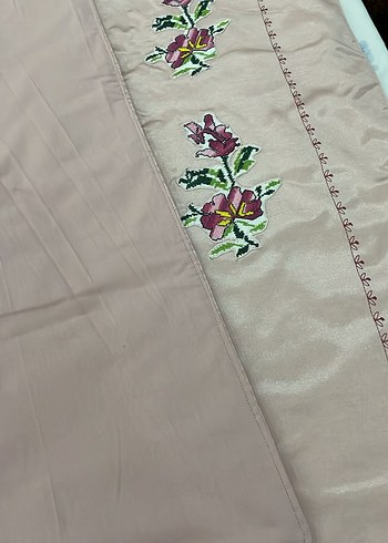 Çeyizlik Pembe Nakışlı Seccade - Görsel 4