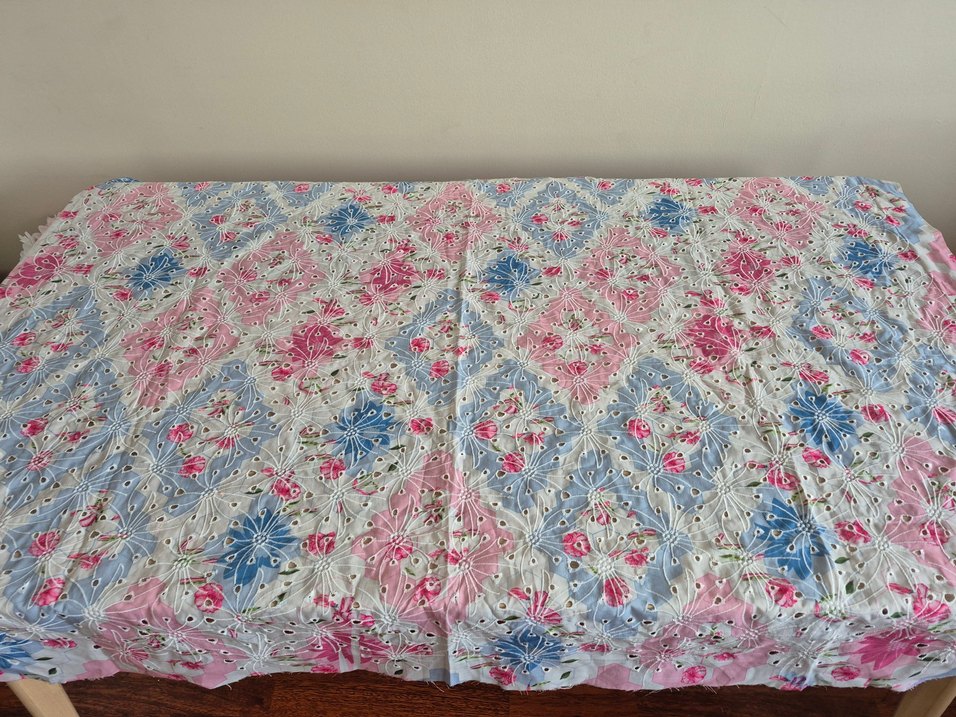 Renkli Çiçekli Fisto Kumaş - Görsel 2