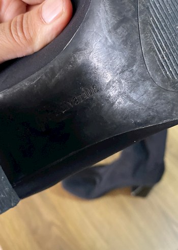 37 Beden Siyah Elastik Topuklu Kadın Bot