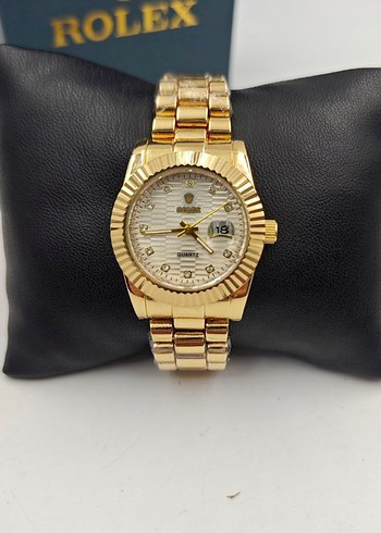 Rolex Altın Renkli Modern Klasik Saat