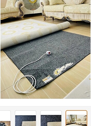 OMSERHOT 160×100cm KEÇELİ HALI ALTI ISTICI YERDEN ISTMA 