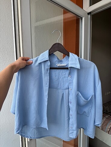 Stradivarius kısa kollu gömlek