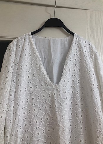 Güpürlü Nakışlı Bohem Midi Kadın Elbise - Görsel 2