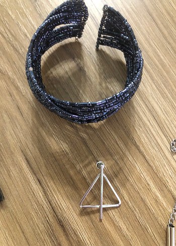 Bohem Tarzı Boncuklu Kadın Takı Seti küpe yüzük bileklik kolye - Görsel 3