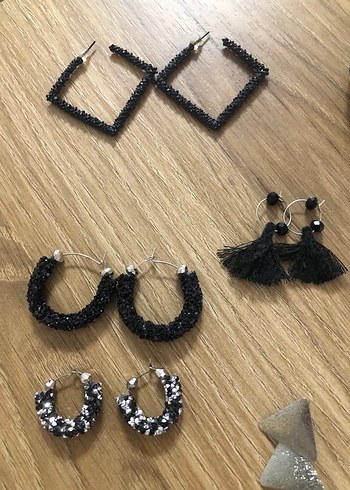 Bohem Tarzı Boncuklu Kadın Takı Seti küpe yüzük bileklik kolye - Görsel 2