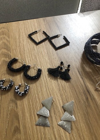 Bohem Tarzı Boncuklu Kadın Takı Seti küpe yüzük bileklik kolye - Görsel 7