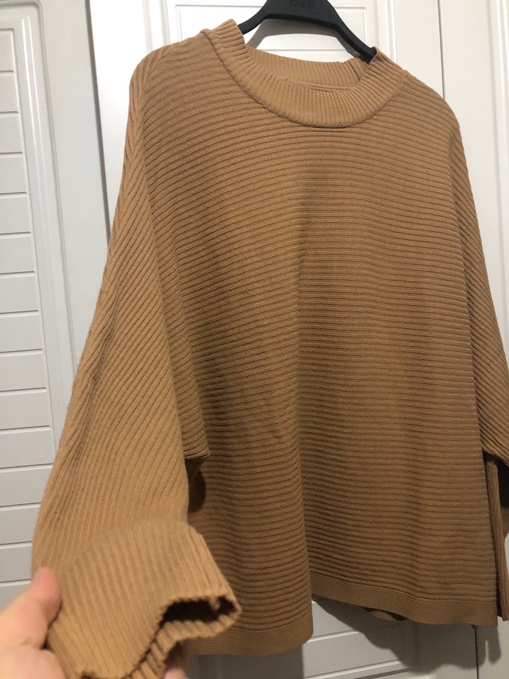 Bej Kadın Yün Triko Kazak DeFacto koton zara LCW H&M - Görsel 3