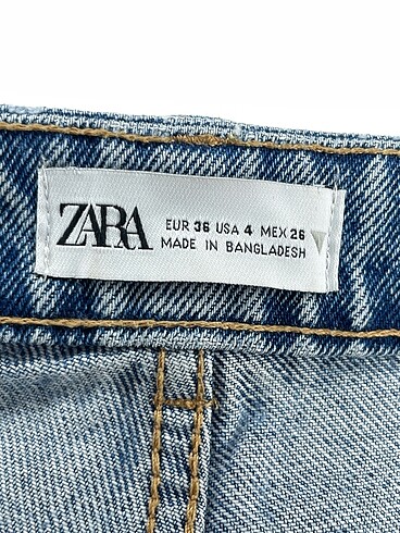 36 Beden mavi Renk Zara Jean / Kot Şort %70 İndirimli.