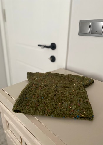 Tatlımı tatlı yandan düğmeli kız bebek yeleği - Görsel 5