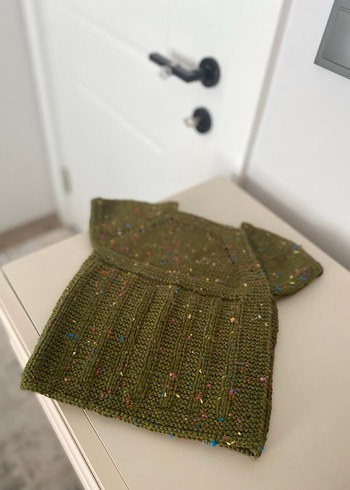 Tatlımı tatlı yandan düğmeli kız bebek yeleği - Görsel 2