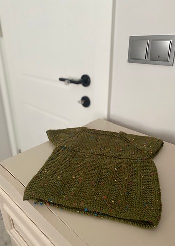 Tatlımı tatlı yandan düğmeli kız bebek yeleği - Görsel 9