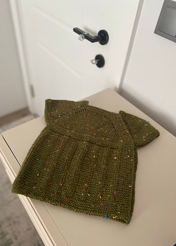 Tatlımı tatlı yandan düğmeli kız bebek yeleği - Görsel 3