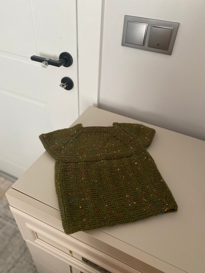 Tatlımı tatlı yandan düğmeli kız bebek yeleği - Görsel 4